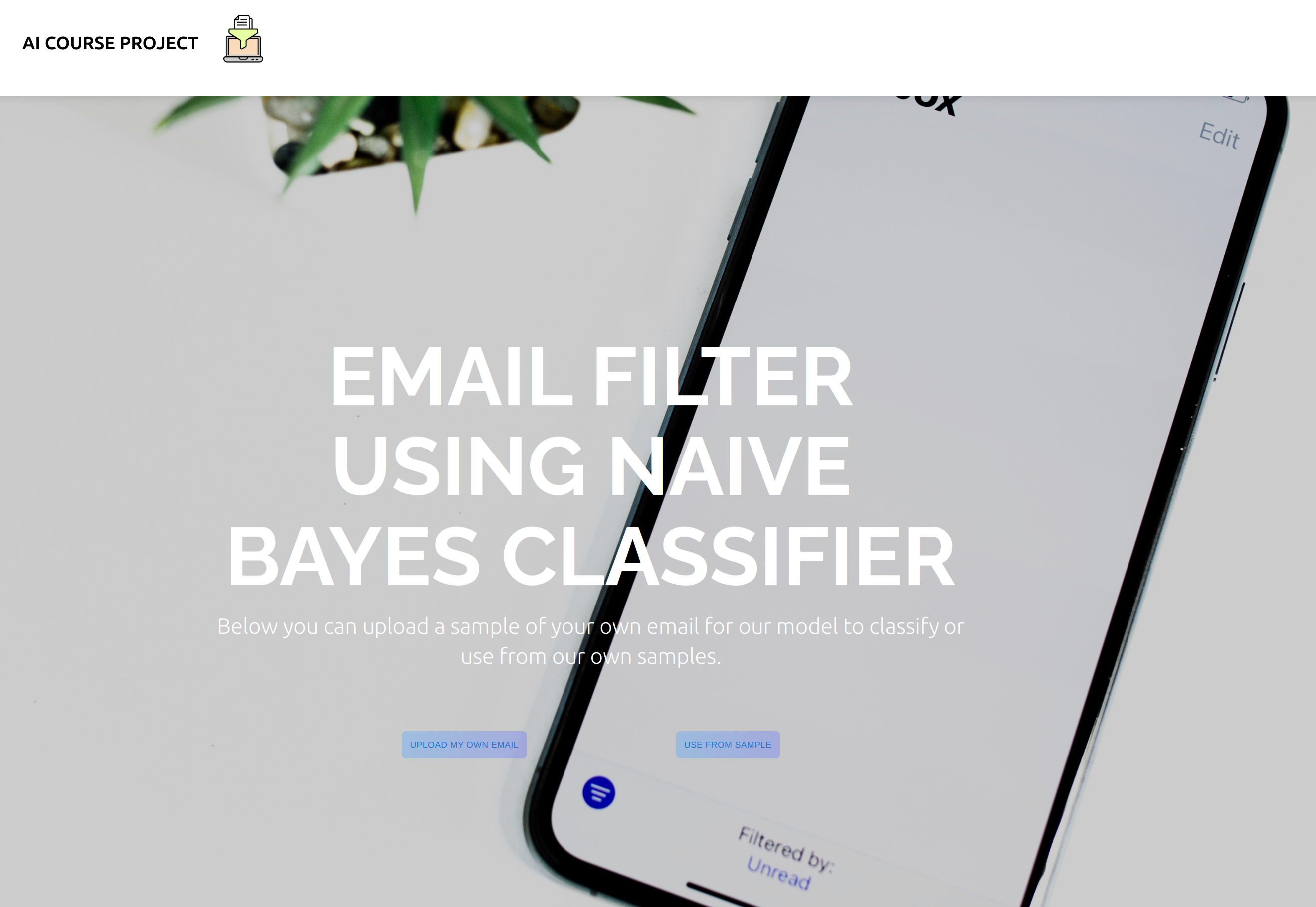 Naive Bayes Email Filter